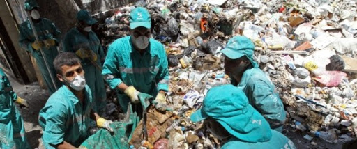 Les déchets ramassés à Beyrouth après une semaine de crise