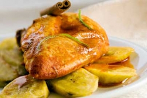 Poulet à la banane