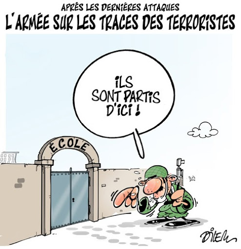 Aprés les derniéres attaques, l&rsquo;armée sur les traces des terroristes