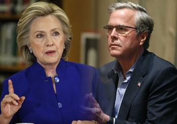 Présidentielle des etats-unis de 2016, Passe d&rsquo;armes sur l&rsquo;Irak entre Jeb Bush et Hillary Clinton