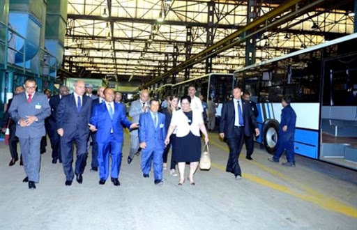 Le Premier ministre de Sao Tomé et Principe visite le complexe de la SNVI de Rouiba
