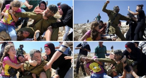 Photos de l’enfant Mohammad Tamimi, agressé par un soldat israélien