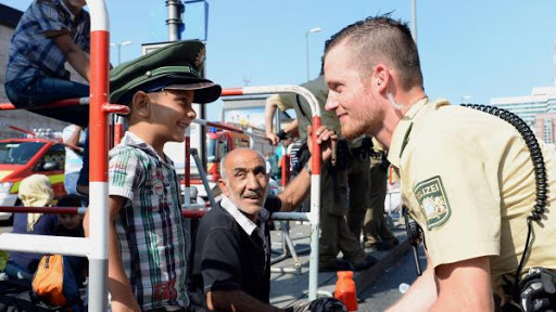 Réfugiés arrivés à Munich: «Merci à l’Allemagne !»