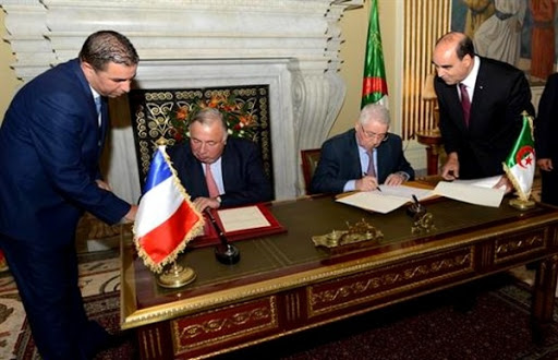 Signature d’un protocole de coopération interparlementaire entre le Conseil de la nation et le Sénat français