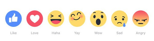 A défaut d’un bouton dislike, Facebook teste les émoticônes