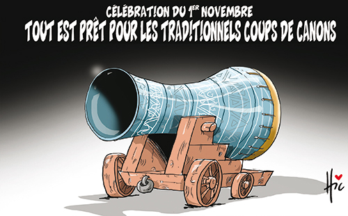 Célébration du 1er Novembre, tout est prét pour les traditionnels coups de canons