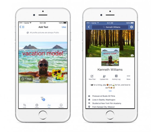 Facebook améliore les pages de profils sur mobile