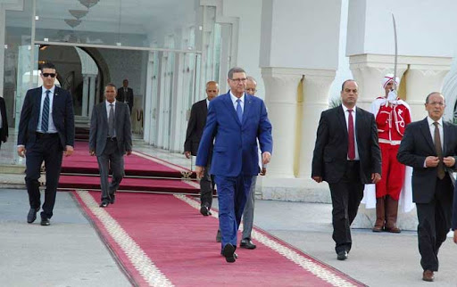 Habib Essid en visite de travail en Algérie