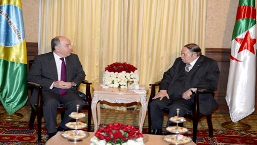 Le Président Bouteflika reçoit le ministre des Affaires extérieures du Brésil