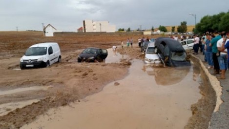 Guelma : Des pluies diluviennes font déborder l’Oued Zenati et inondent les habitations