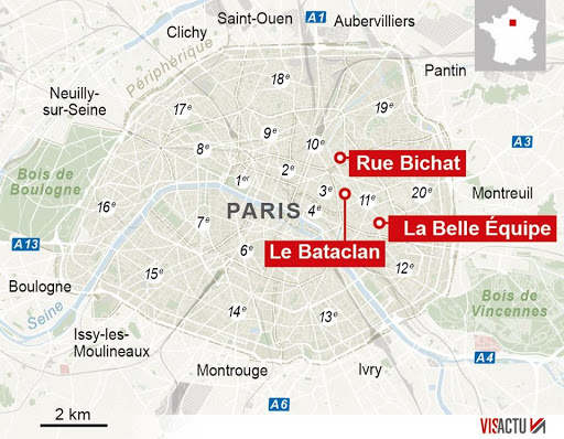 (En direct) Les attaques terroristes à Paris ont fait au moins 128 morts et 186 blessés, Alger met en place une cellule de crise