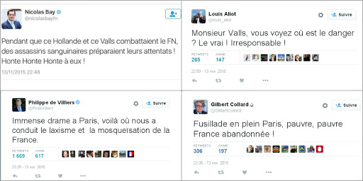 Indécence de certains responsables politiques français lors des attentats de Paris