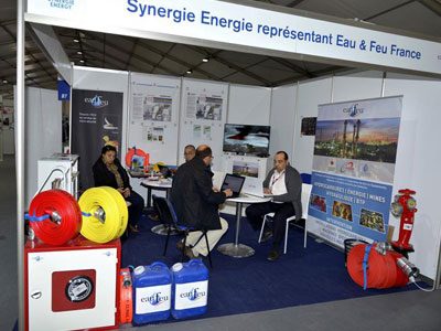 Salon international des équipements et services pétroliers et gaziers Des systèmes de protection des sites, de lutte contre le feu et de traitement des eaux usées, proposés