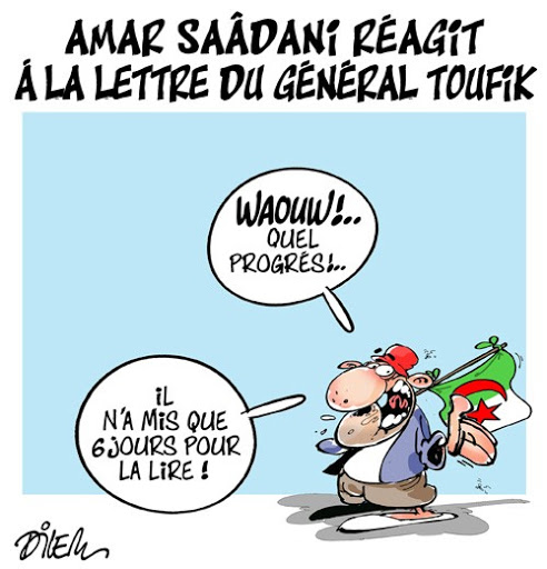 Amar Saadani réagit à la lettre du général Toufik