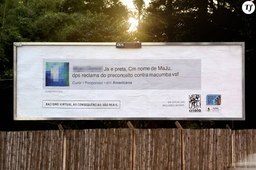 Des insultes racistes placardées sur des panneaux d’affichage pour dénoncer leurs auteurs