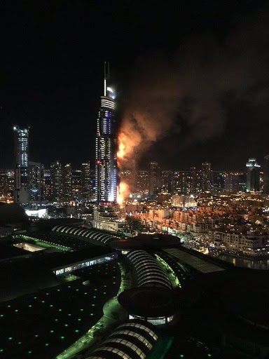 Un incendie ravage un hôtel de dubaï avant les célébrations du nouvel an
