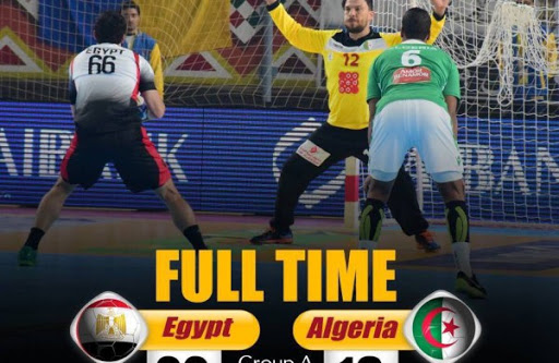 Handball : CAN 2016, Egypte 22-18 Algérie