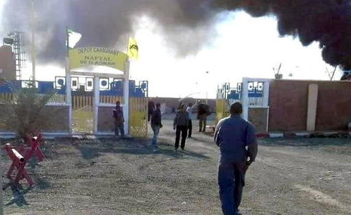 Incendie à Naftal d’Adrar