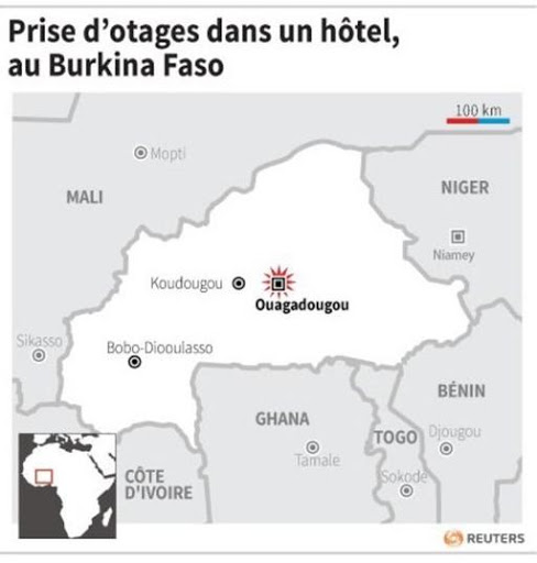 Prise d’otages dans un hôtel de Ouagadougou, au Burkina Faso