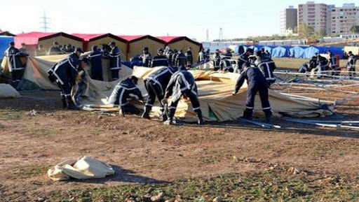 Protection civile : installation à Oran du cantonnement régional des détachements de renfort