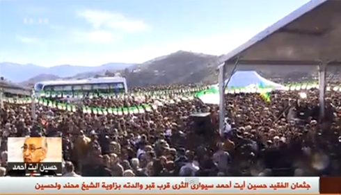 VIDEO. Plus d&rsquo;un million de personnes présents aux funérailles d&rsquo;AIt Ahmed : Les services de l&rsquo;ordre dépassés