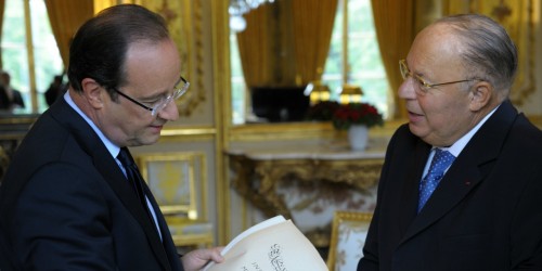 Visite surprise du président Hollande à la Grande mosquée de Paris