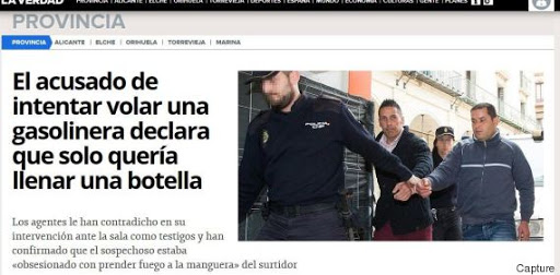 A Alicante, un Algérien « schizophrène » jugé pour avoir voulu « faire exploser une station d’essence »