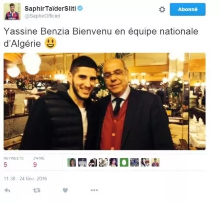 Aprés des semaines de « RÉFLEXION »  Yassine Benzia choisi l&rsquo;Algérie