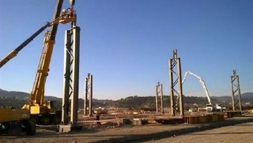 Futur complexe sidérurgique de Bellara (Jijel) : 600 pieux et 27 piliers déjà posés