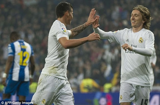 Liga 22e j:  Le Real Madrid écrase l’Espanyol