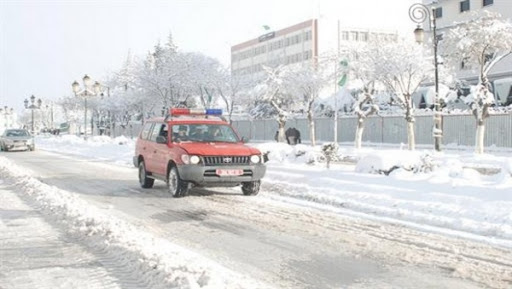 Fortes chutes de neige sur Sétif