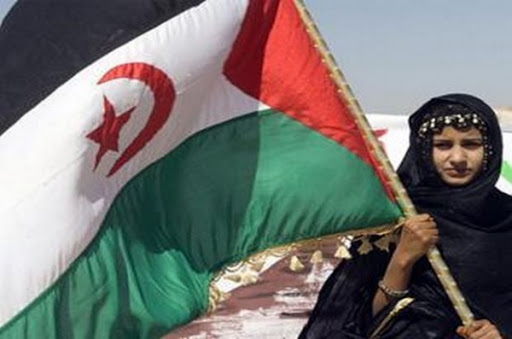 Le drapeau de la RASD hissé au Parlement de Brême en Allemagne