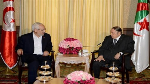 Le président Bouteflika reçoit le président du mouvement tunisien Ennahdha