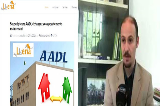 « LKERIA.COM » est accusé de vouloir duper les souscripteurs de L’AADL Lotfi Ramdani: «Notre démarche n’est pas une arnaque»