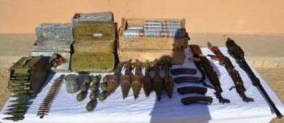 Saisie d’armes et de munitions dans une cache à Bordj Badji Mokhtar