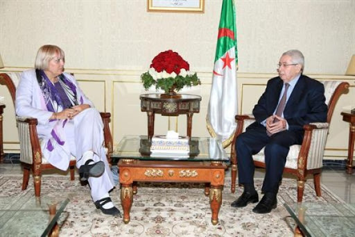 Bensalah reçoit la vice-présidente du Bundestag allemand