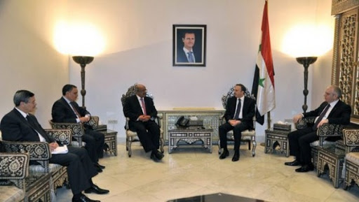 Messahel reçu par le président du parlement syrien