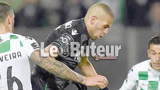 Slimani replace le Sporting provisoirement en tête de la Liga ZON Sagres