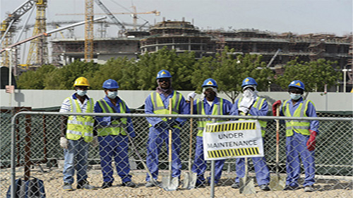 Triste vie pour les ouvriers du Mondial