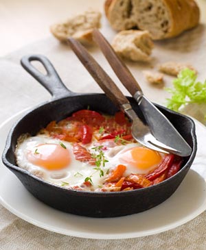 Chakchouka, salade de poivrons algérienne