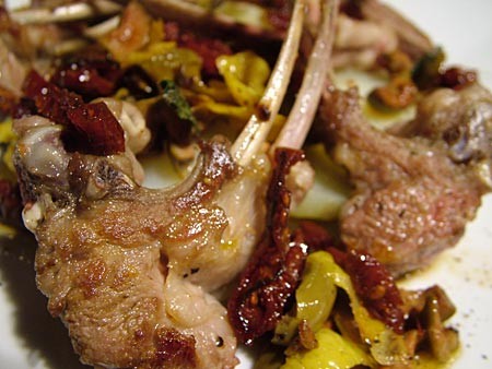 Côtes d’agneau au four