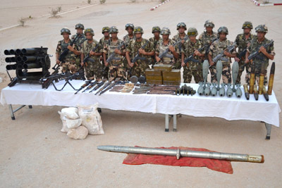 Découverte d’une cache contenant un important lot d’armements et de munitions à Bordj Badji Mokhtar
