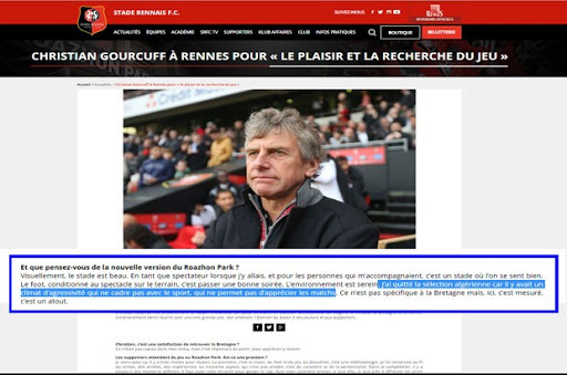 Gourcuff: « J’ai quitté la sélection algérienne car il y avait un climat d’agressivité »