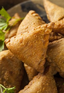 Samoussas au boeuf haché