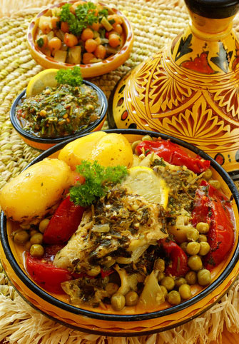 Tajine de poisson à la chermoula