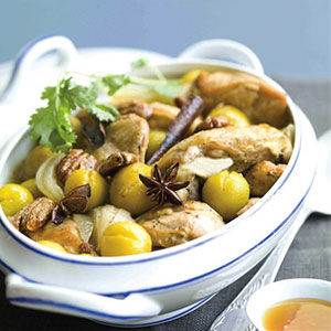 Tajine de poulet aux mirabelles