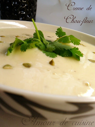 Crème au chou-fleur