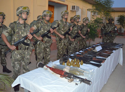 Destruction de trois abris pour terroristes à Jijel