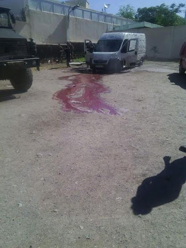 Photos du fourgon utilisé par les 8 terroristes abattus à  Sétif