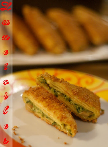 Samossas de crêpes panées